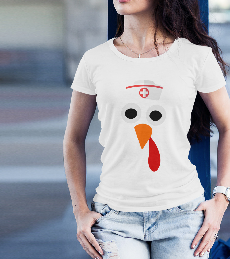 Nurse Turkey Thanksgiving Hat T-Shirt