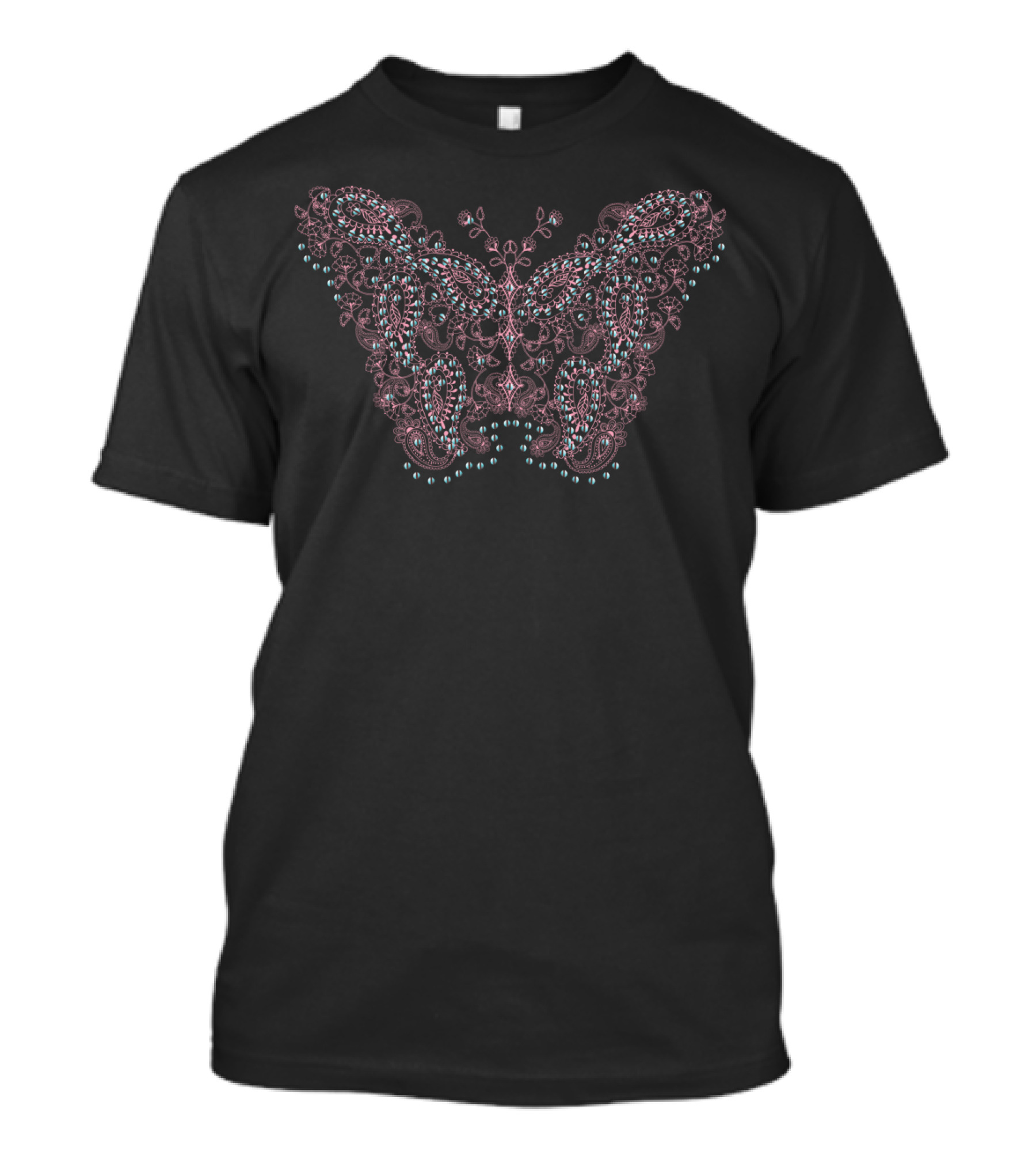 Butter Fly Intricate Lace T-Shirt