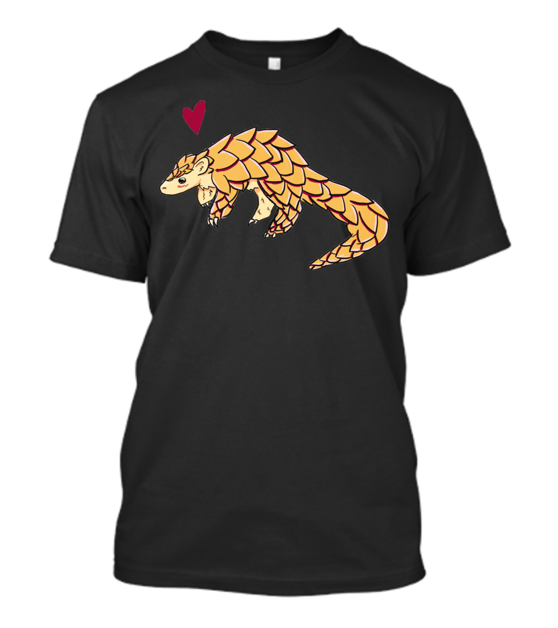 Lovely Pangolin With Heart T-Shirt