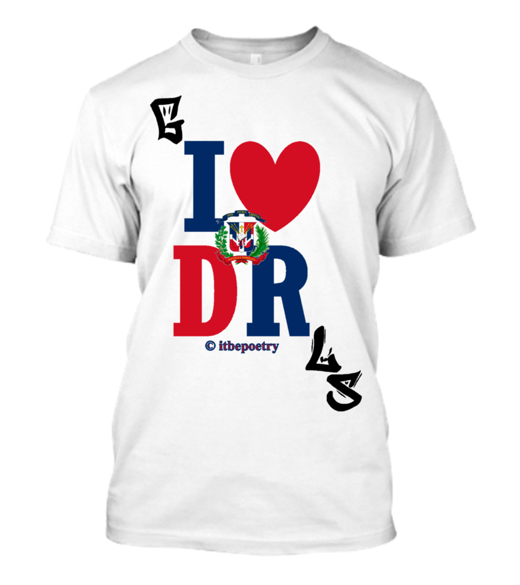 I Love DR Dominican Flag T-Shirt