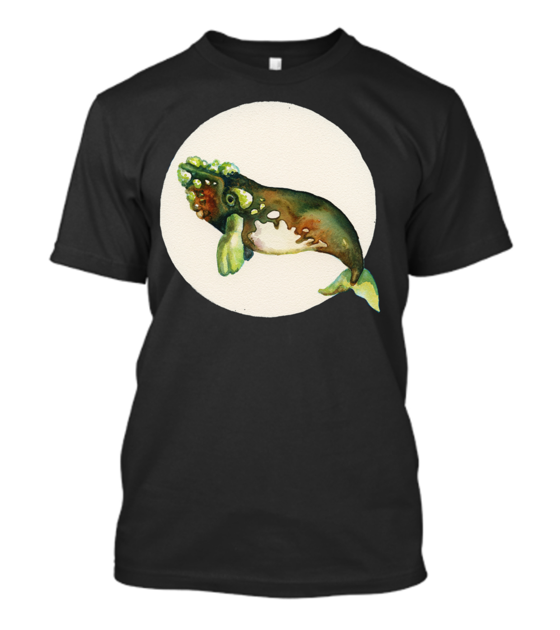 Right Whale Moon Ocean T-Shirt