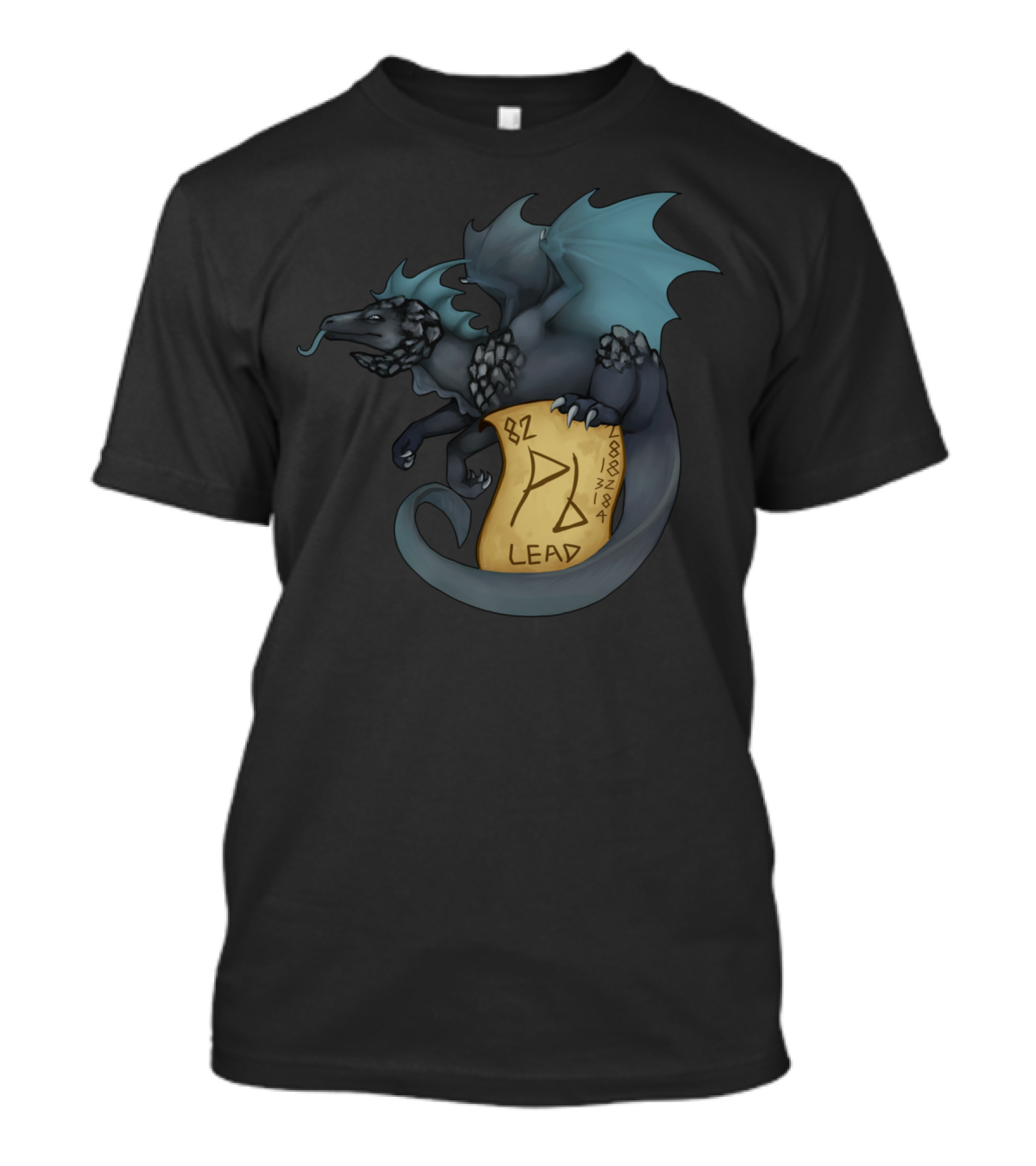 Periodic Table Dragon Lead Pb 82 Chemistry Elements T-Shirt