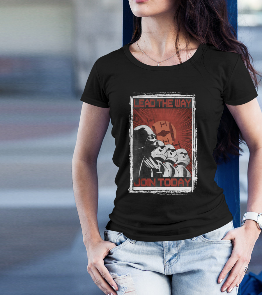 Star Wars Join Today Lead The Way Stormtrooper Recruitment T-Shirt
