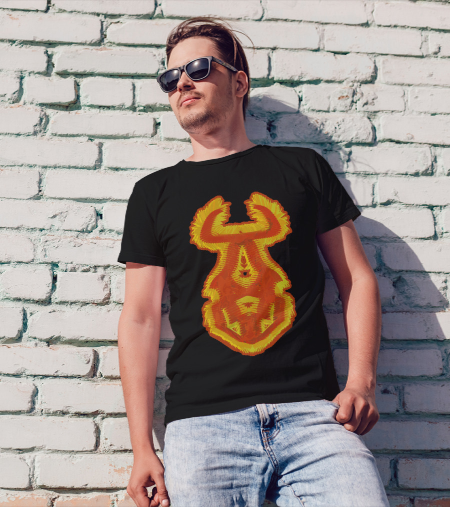 My On Sight Abstract Bull Symmetry T-Shirt