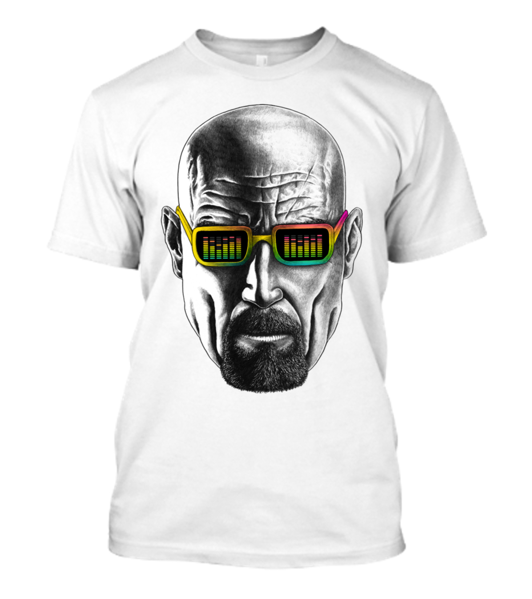 Groovy Mr. White Rainbow Sunglasses Breaking Bad Heisenberg T-Shirt