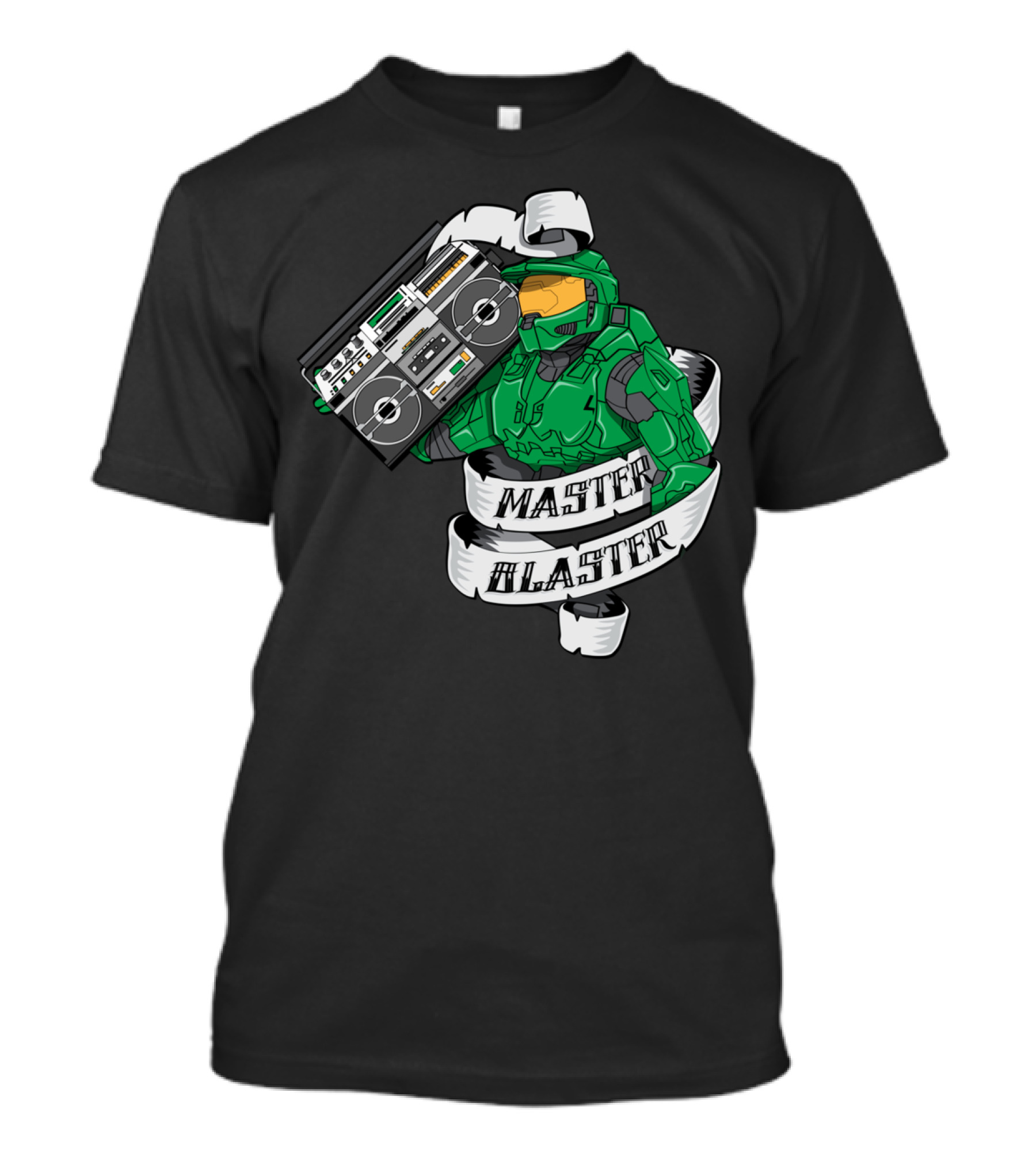 Master Blaster DJ Spartan Hero Boombox T-Shirt