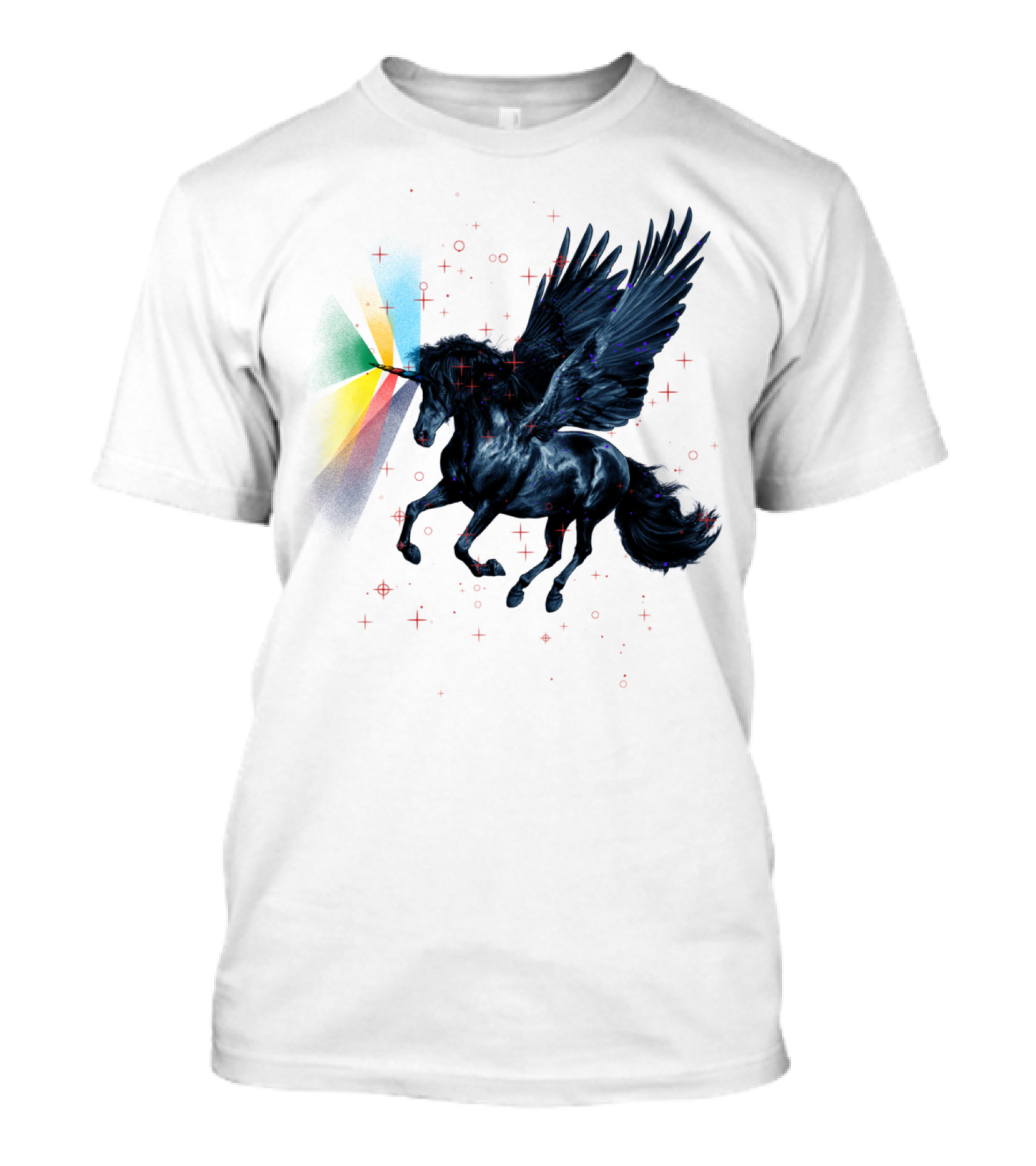 The Black Pegasus Dark Side Spectrum Lantern T-Shirt