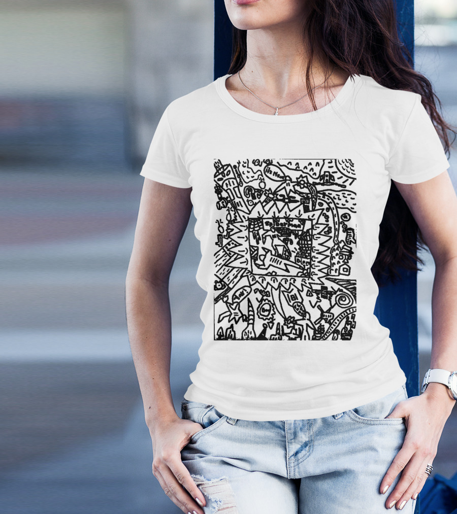 PsyKIDelic Spider Cityscape Adventure T-Shirt