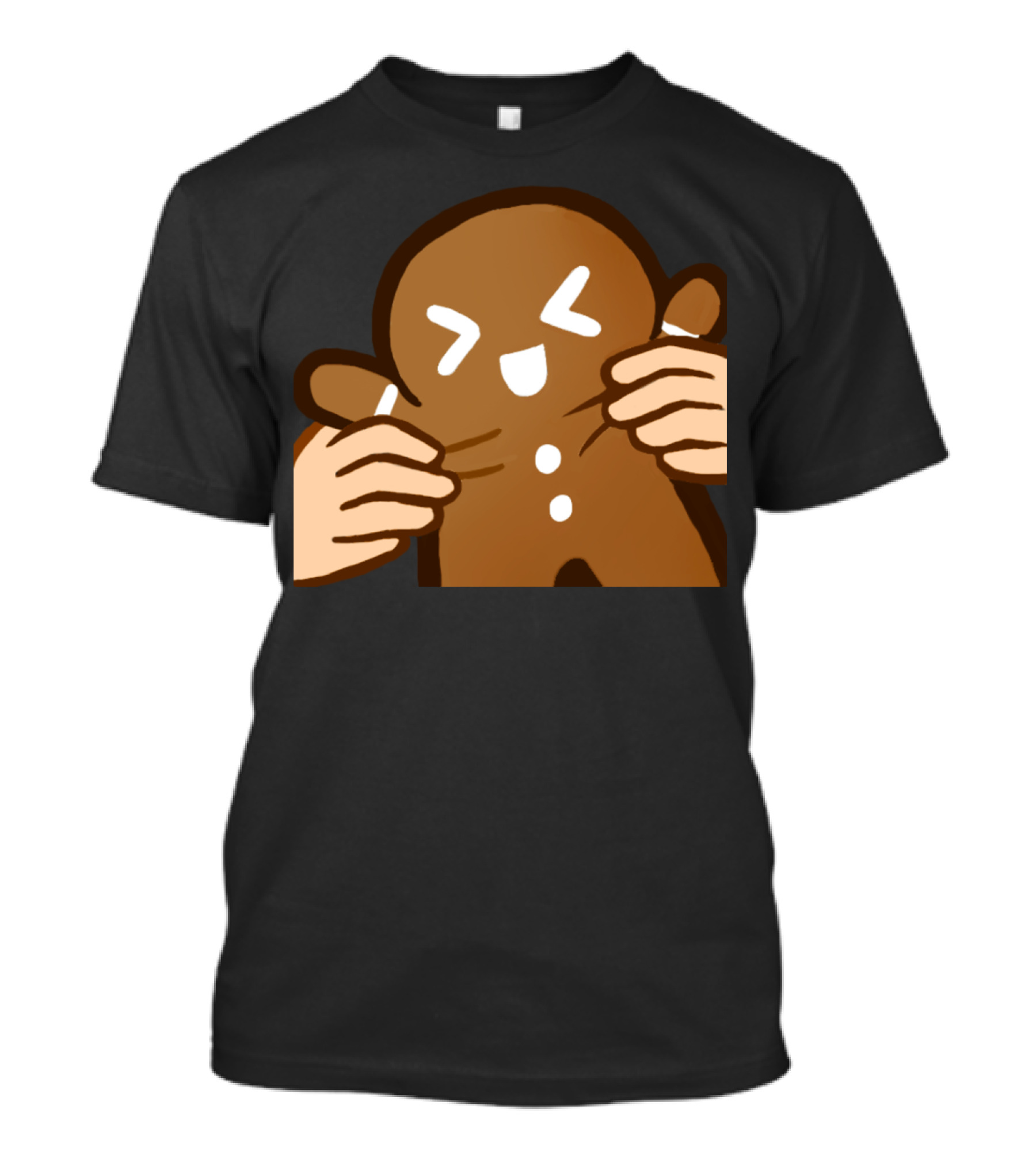 FhaeSquish Holiday Sticker Stick Gingerbread Hug Emoji T-Shirt