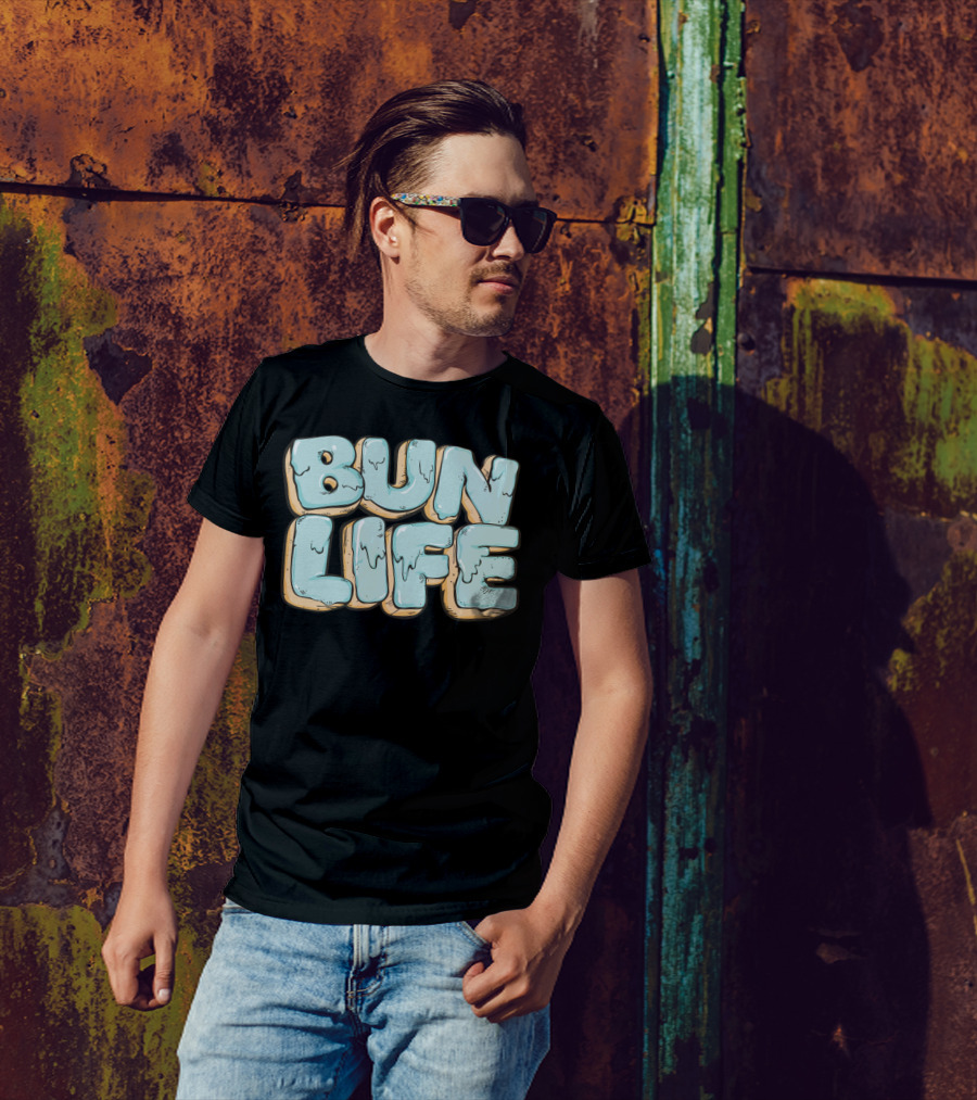 Bun Life Frosted Icing Lettering T-Shirt