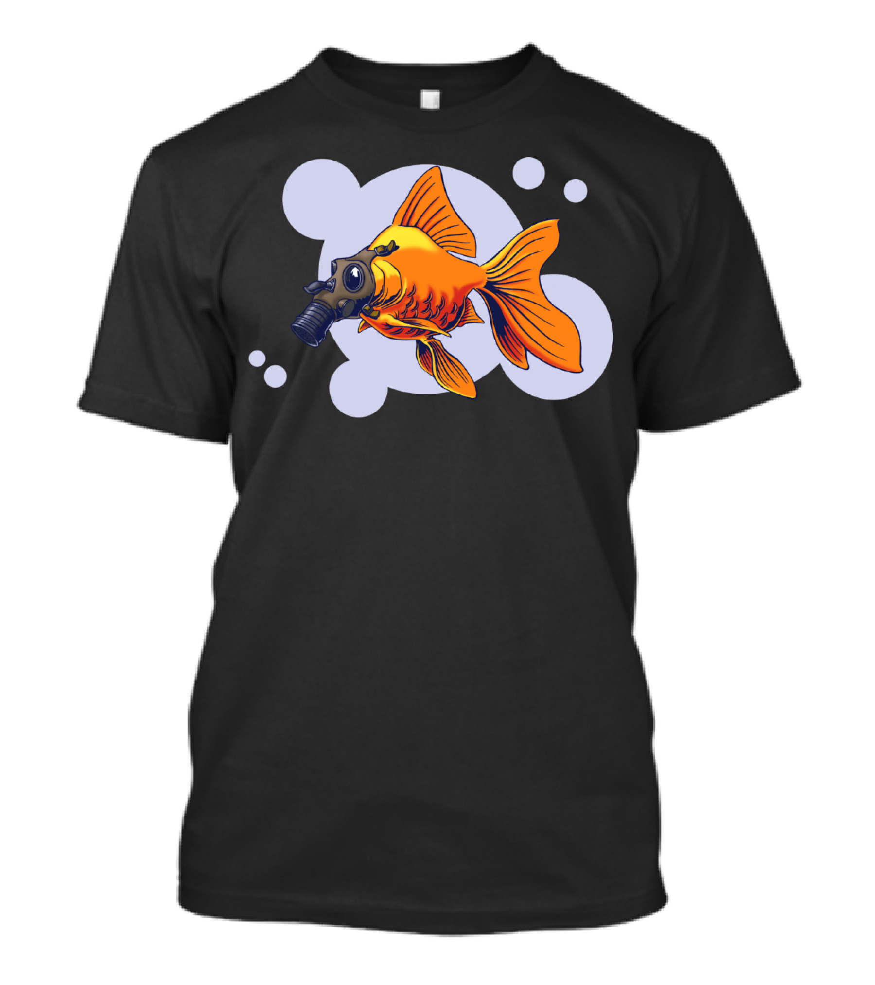 Breathe Gas Mask Goldfish T-Shirt