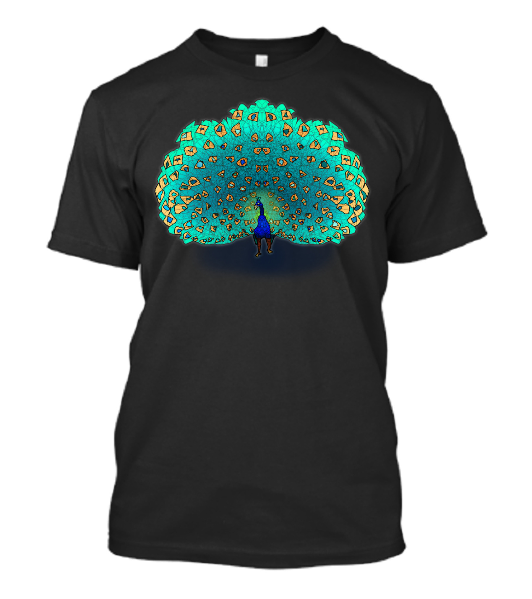 Peacock Vivid Display Bird T-Shirt