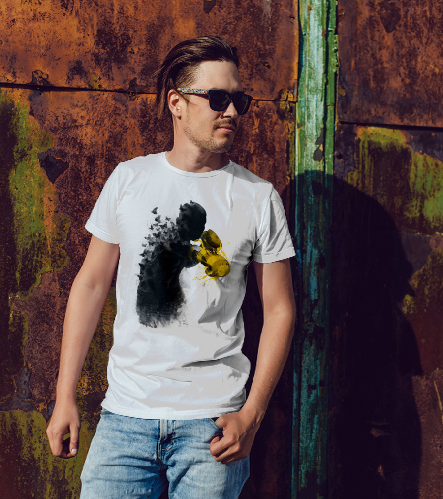 The Butterflies And The Gloves Of Transformation In Boxing T-Shirt