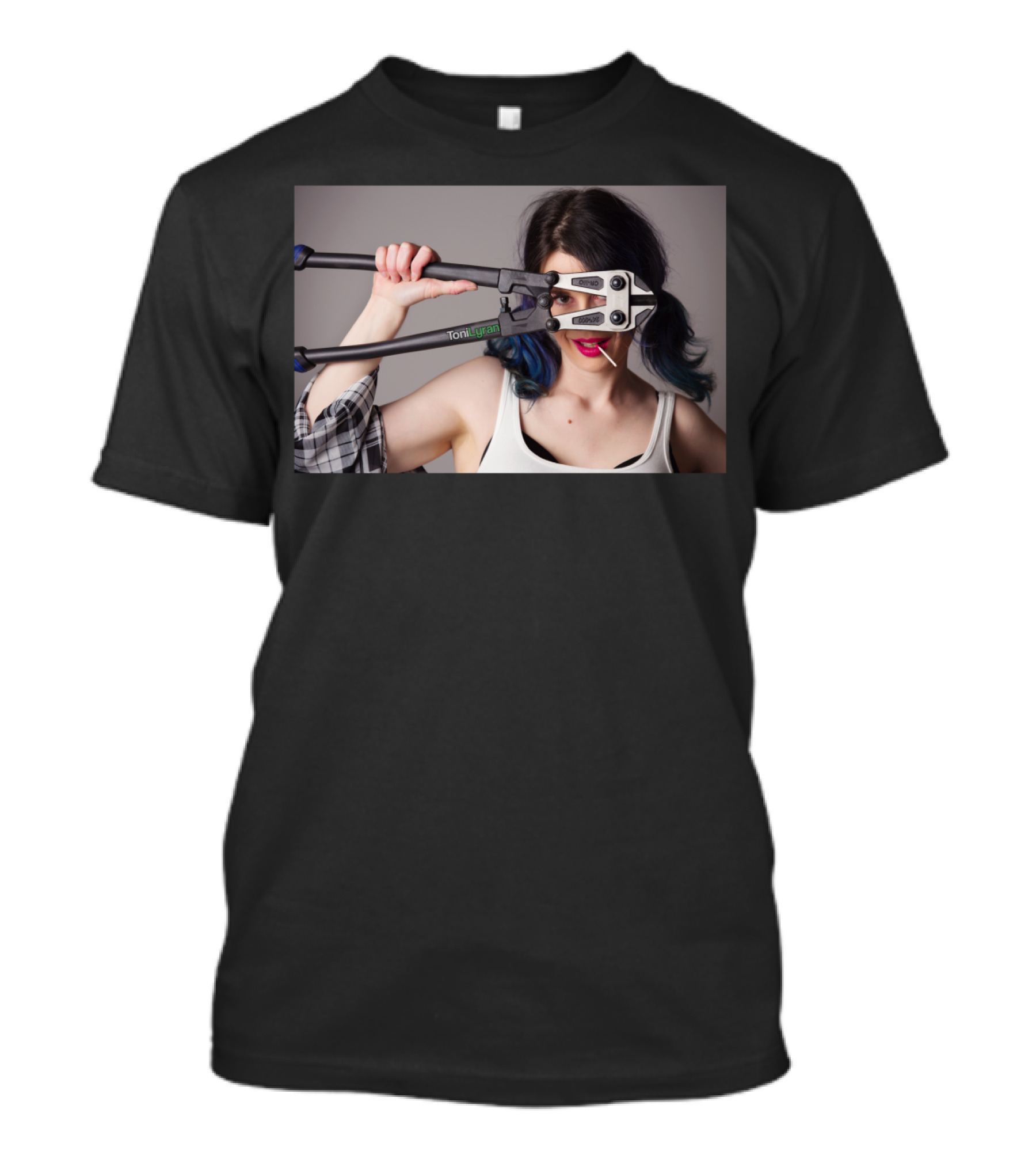 Peak A Boo ICU ToniLyran CosPlay Bolt Cutter Pose T-Shirt