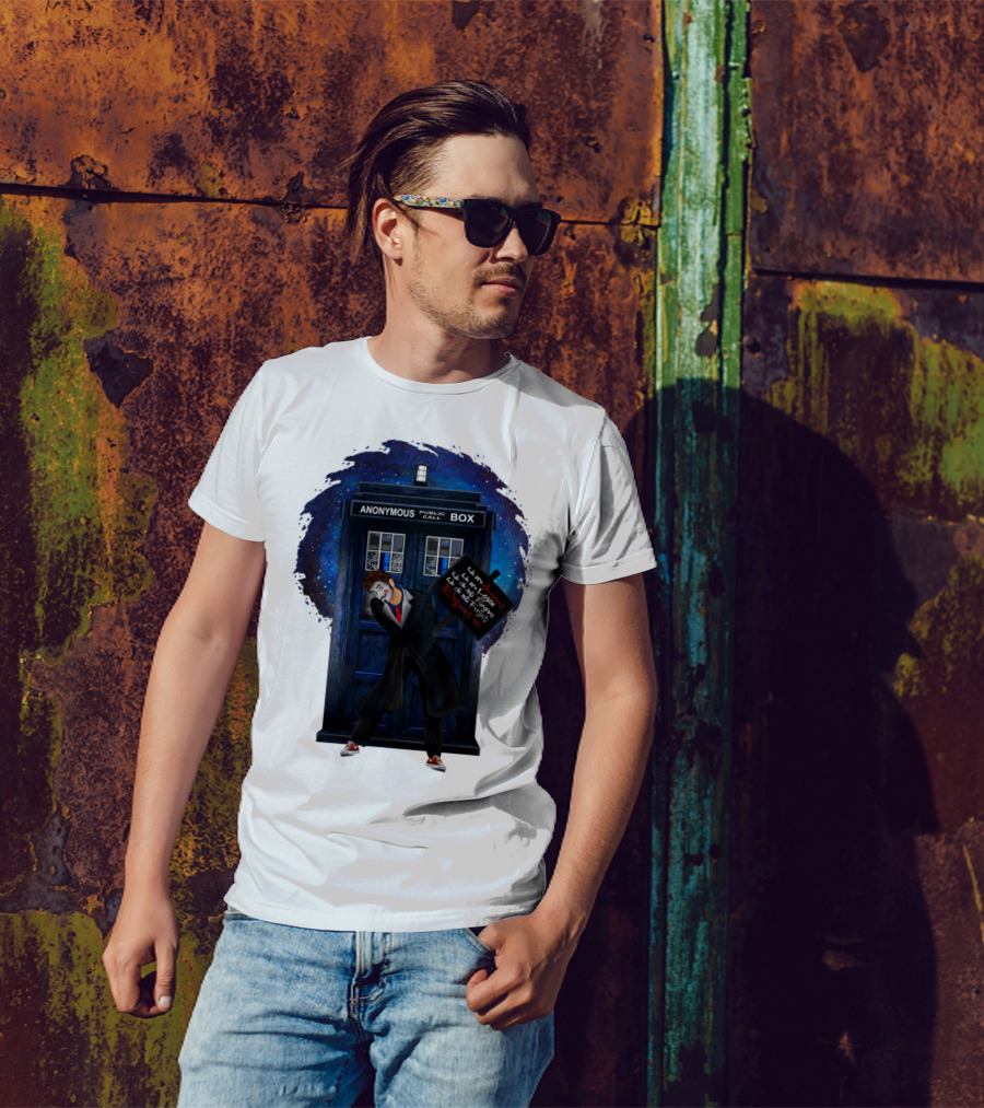 Anonymous Public Call Box Time Traveling Exploration T-Shirt