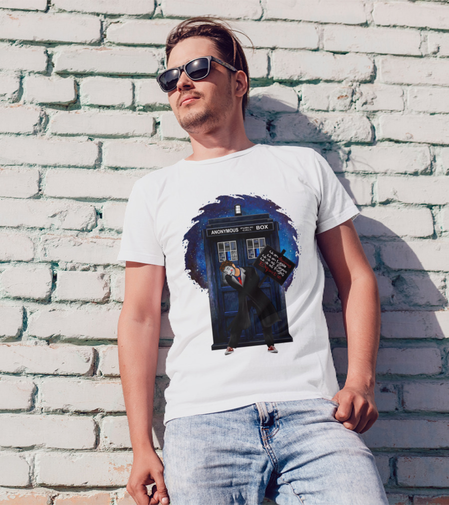Anonymous Public Call Box Time Traveling Exploration T-Shirt