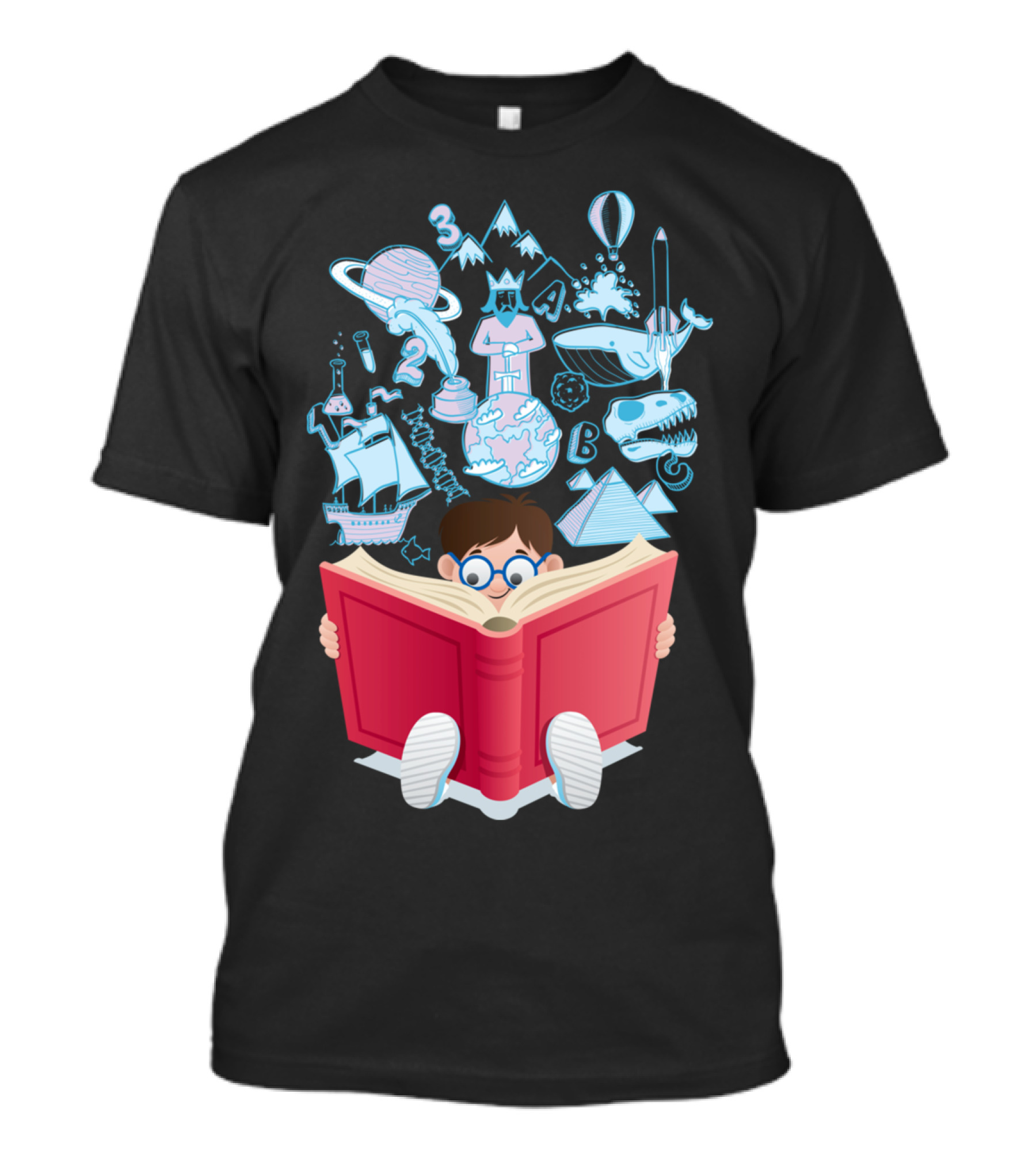 Imaginative Exploration Of Science, History, And Nature Through Reading T-Shirt