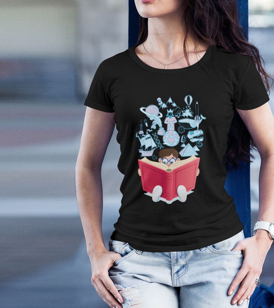 Imaginative Exploration Of Science, History, And Nature Through Reading T-Shirt