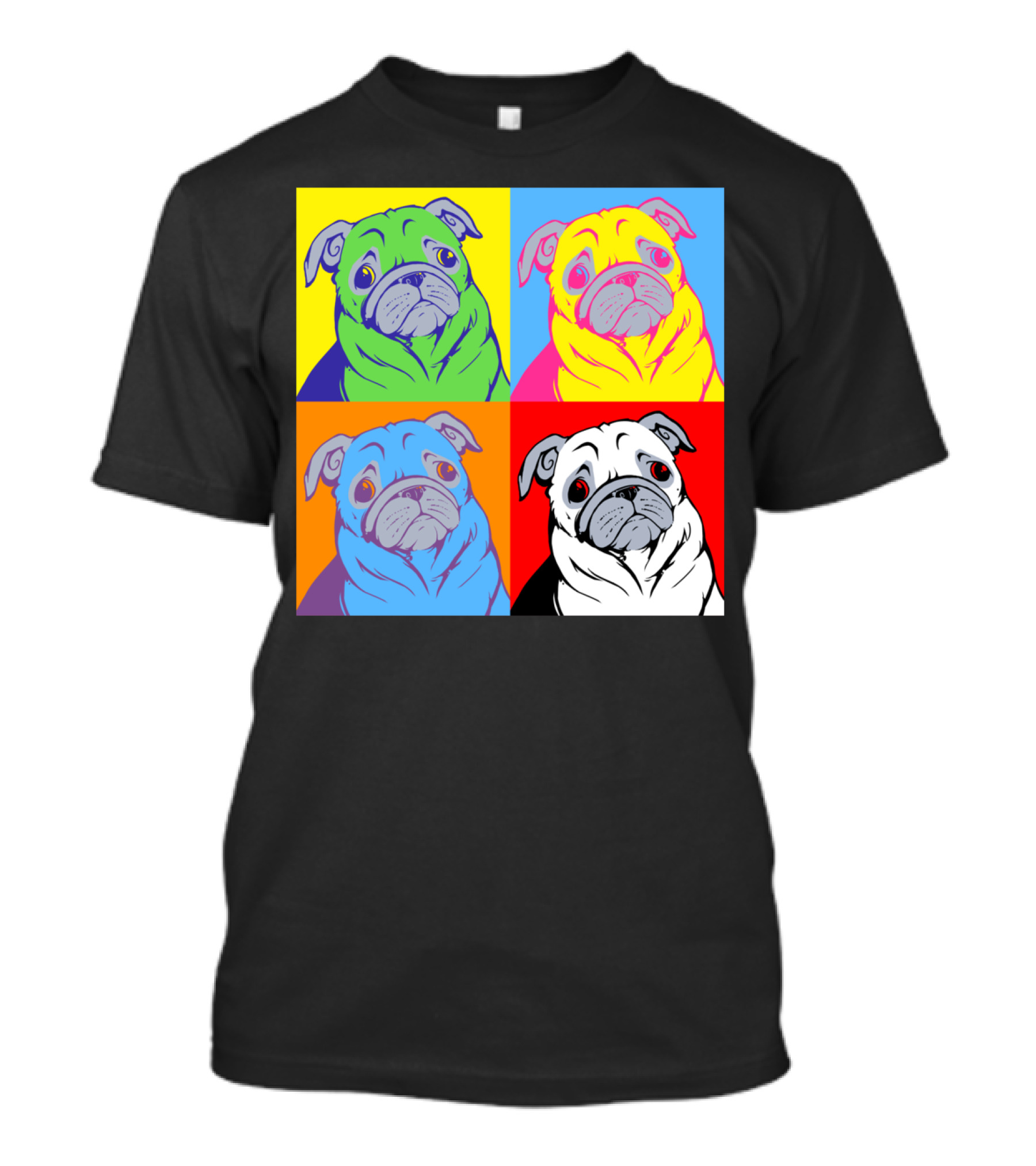 Pug Hol Colorful Pop T-Shirt