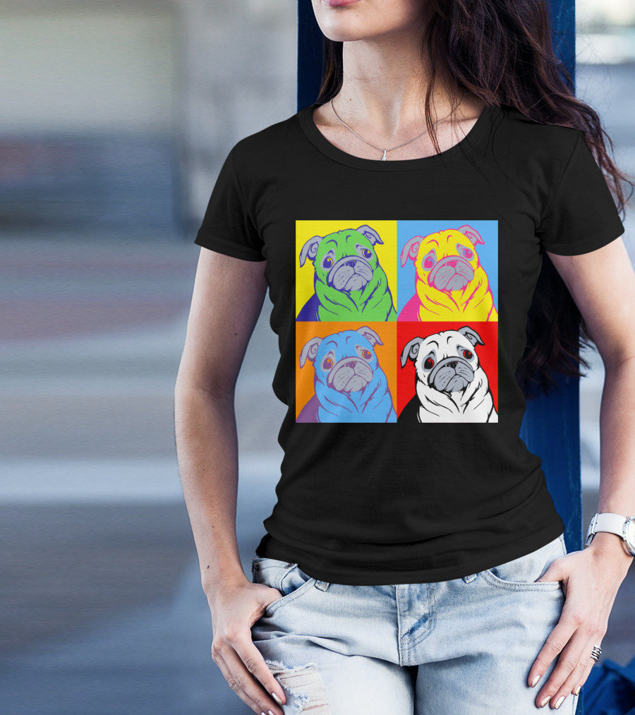Pug Hol Colorful Pop T-Shirt