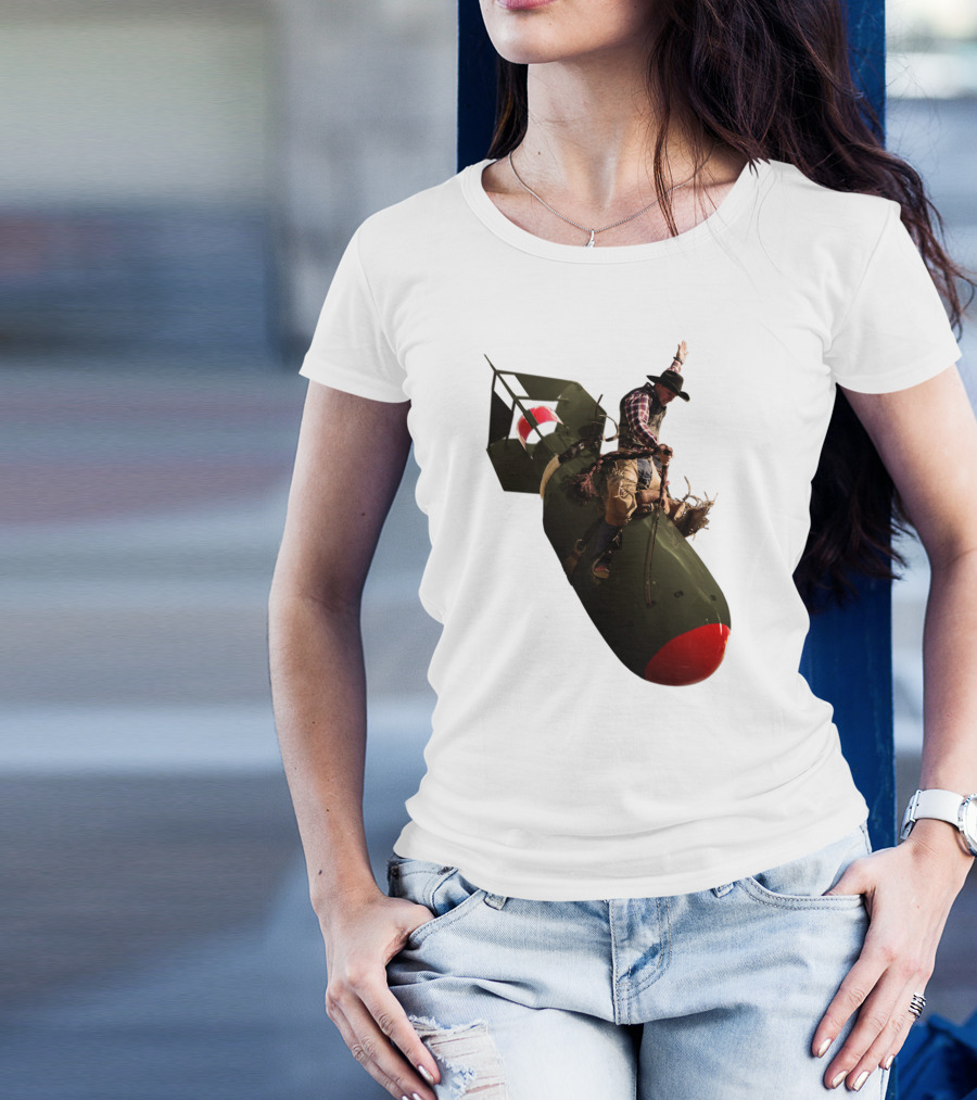 Slim Pickens Riding Bomb Dr. Strangelove Iconic Scene T-Shirt