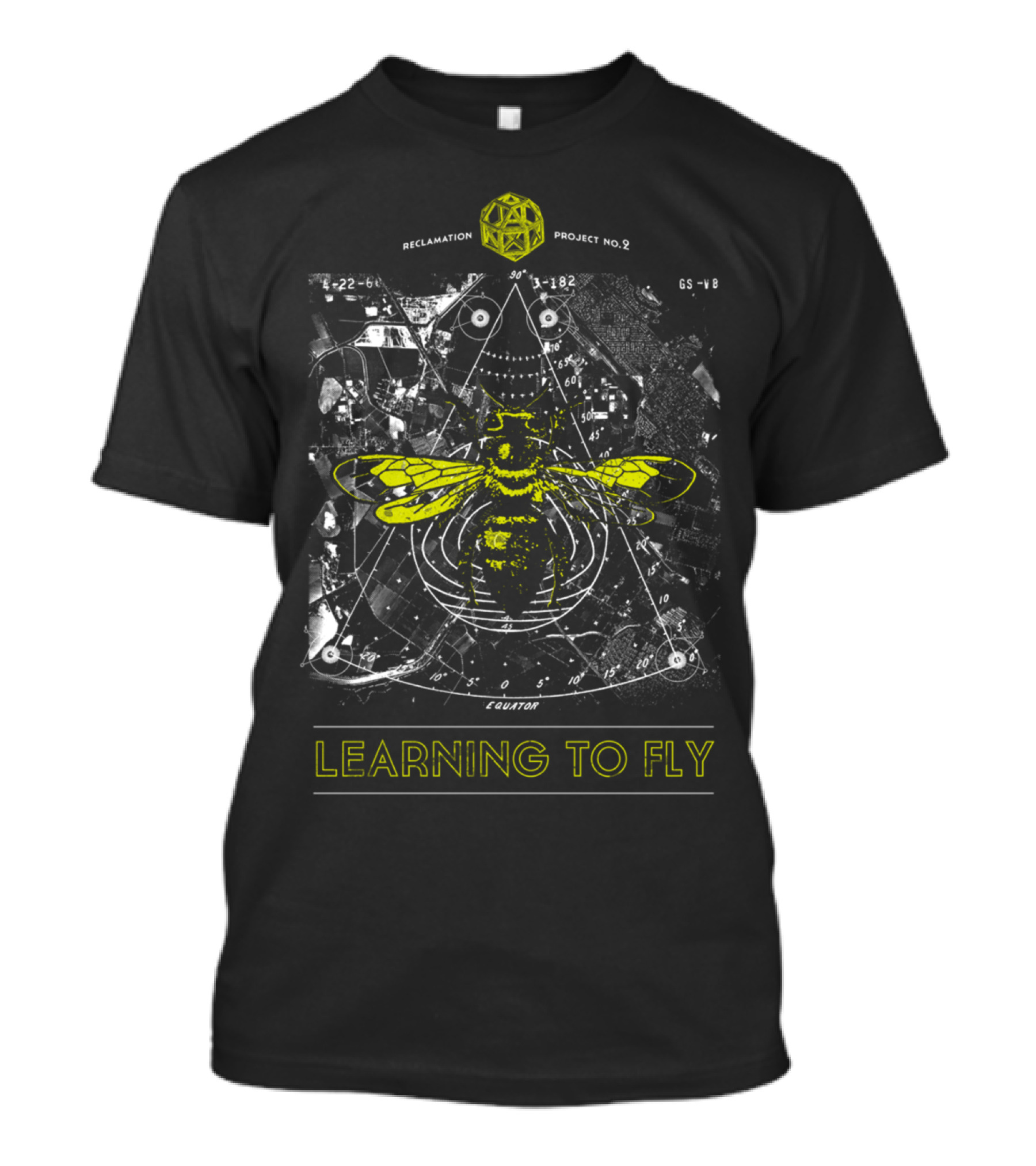 Reclamation Project No. Ω Learning To Fly Bee Equator T-Shirt