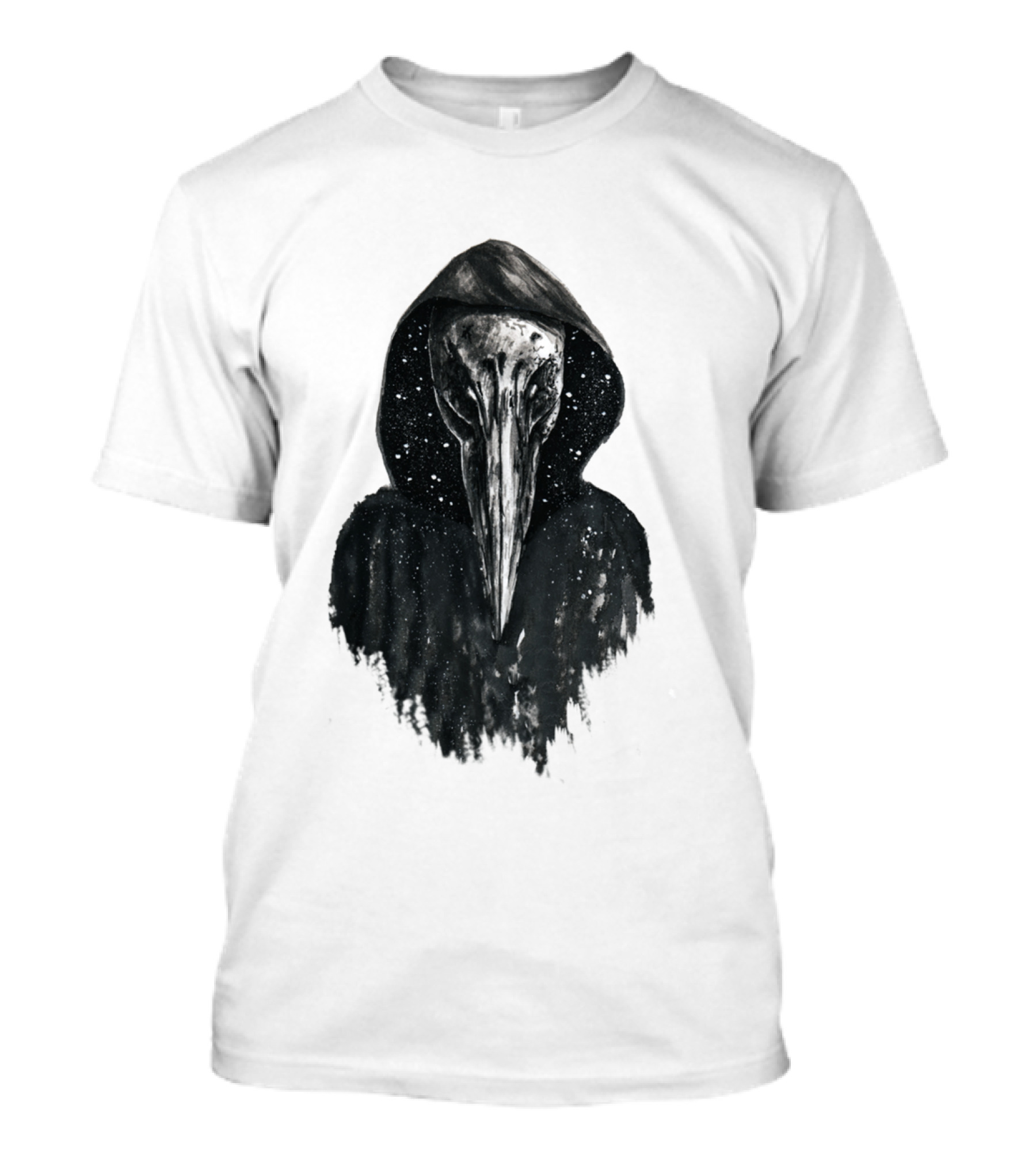 Doctor Plague Mysterious Starry Hooded Figure T-Shirt