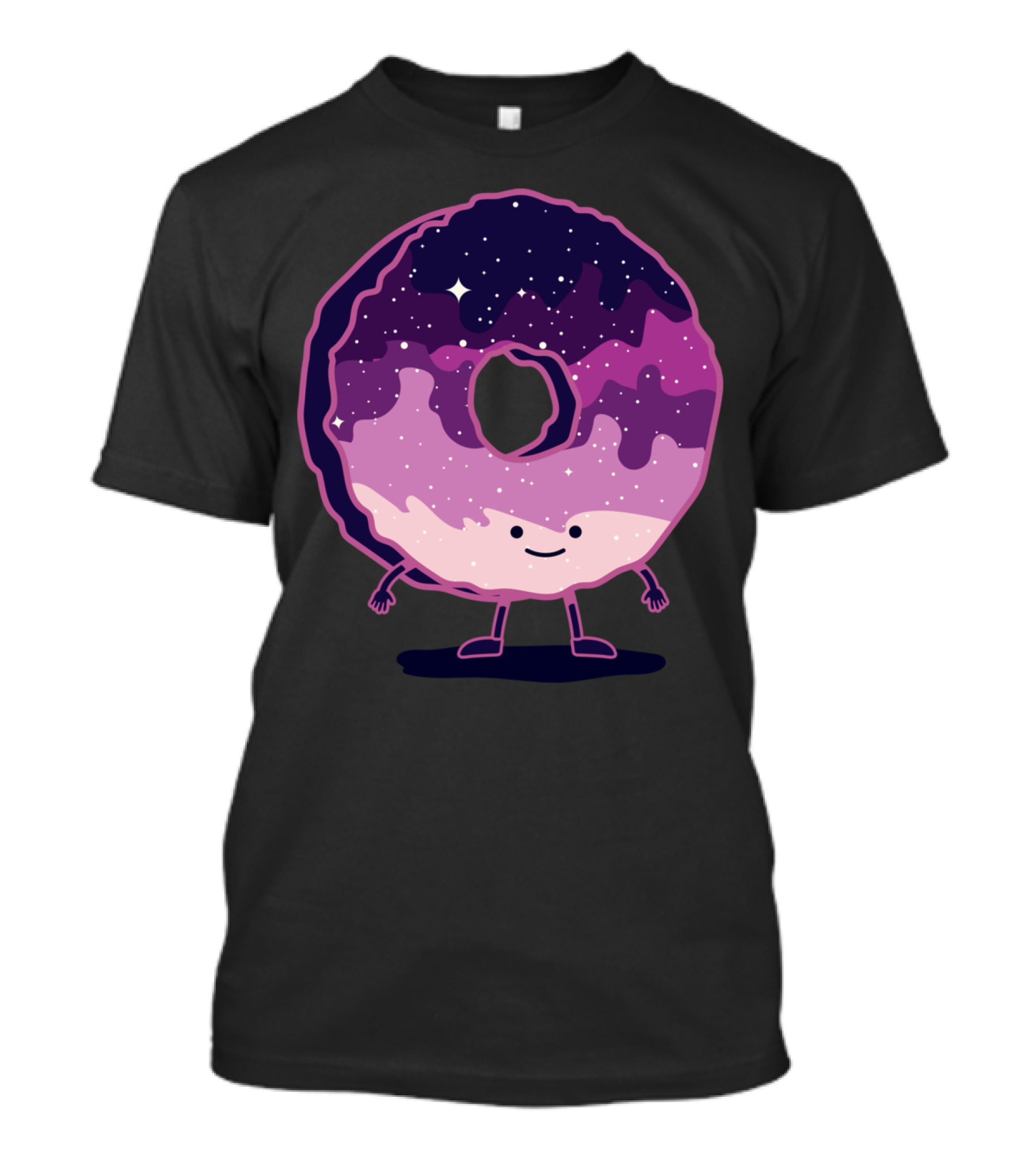 The Cosmic Donut Galaxy Space Cartoon T-Shirt