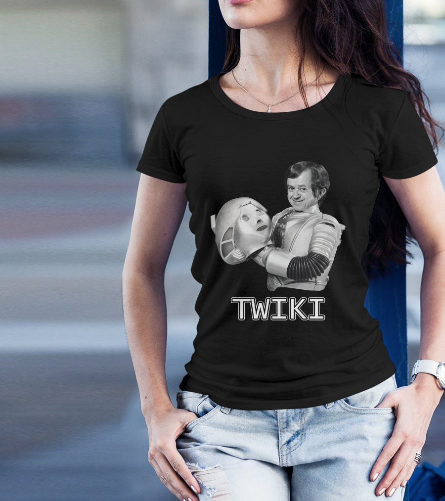 Buck Rogers Twiki Robot Head 1970s Sci-Fi Comedy T-Shirt