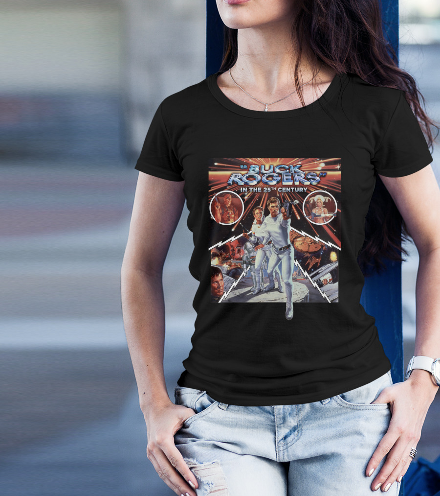 Buck Rogers In The 25th Century Sci-Fi Adventure Space Battle T-Shirt