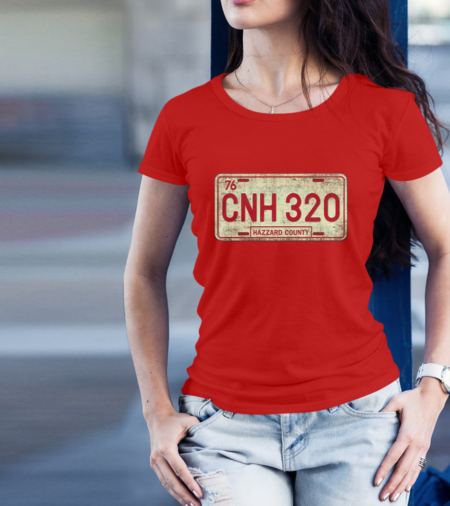Dukes Of Hazzard CNH 320 Hazzard County License Plate 76 T-Shirt