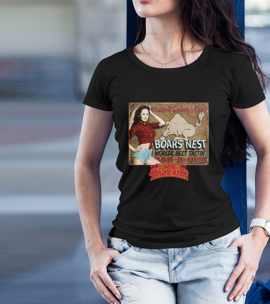 The Dukes Of Hazzard Boars Nest Hazzard County's Own World's Best Tastin' Bar-B-Que T-Shirt