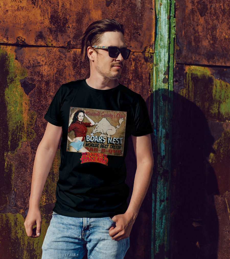 The Dukes Of Hazzard Boars Nest Hazzard County's Own World's Best Tastin' Bar-B-Que T-Shirt