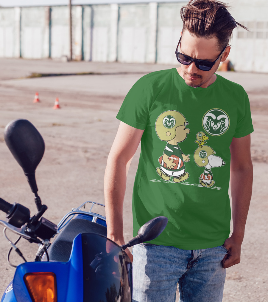 Colorado State Rams Peanuts Football Team Gear T-Shirt