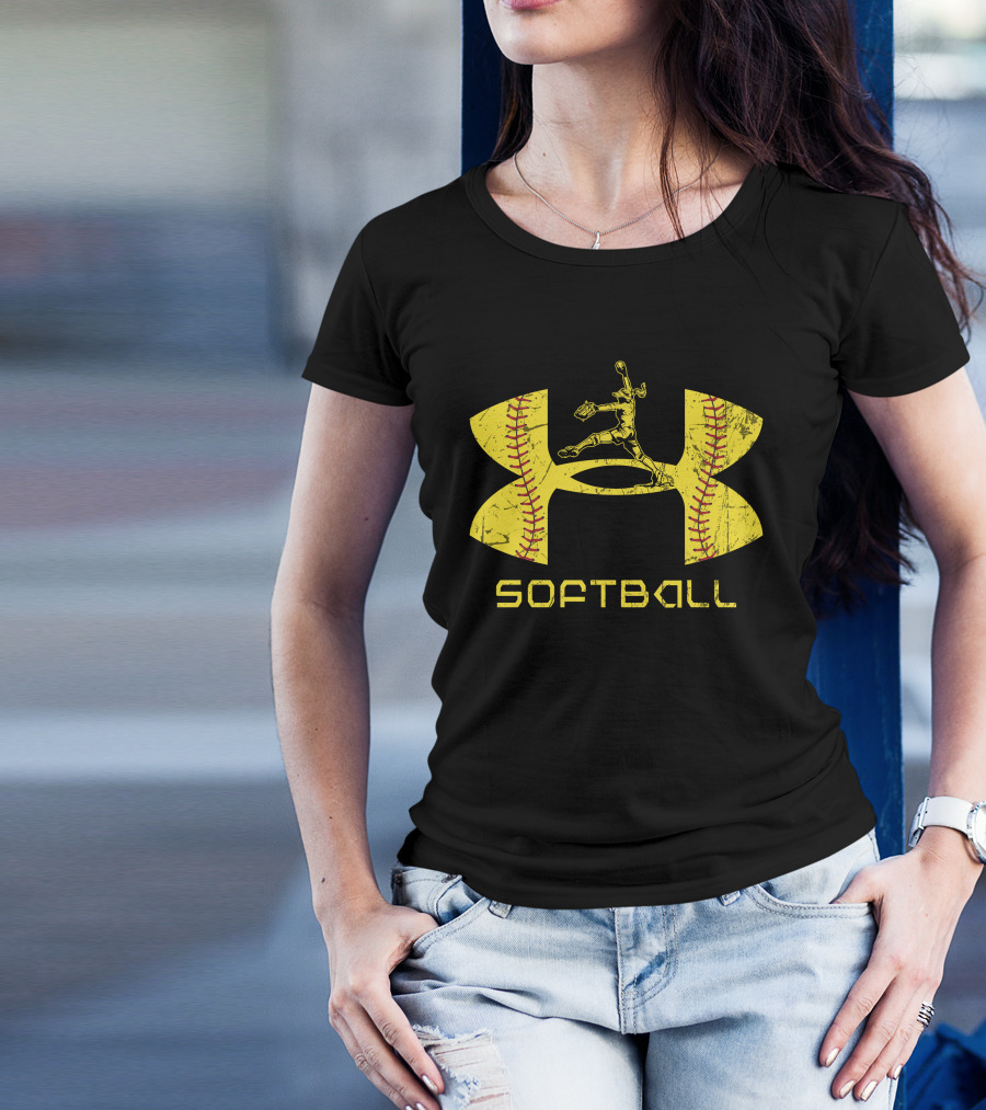 Softball Pitcher Yellow T-Shirt