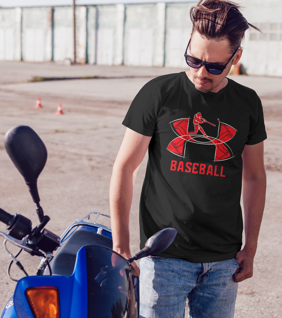 Under Armour Baseball Red Batter T-Shirt