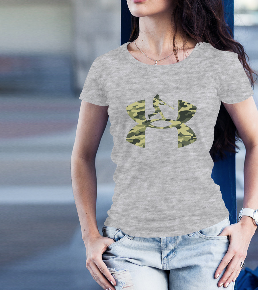 Under Armour Camo Baseball T-Shirt