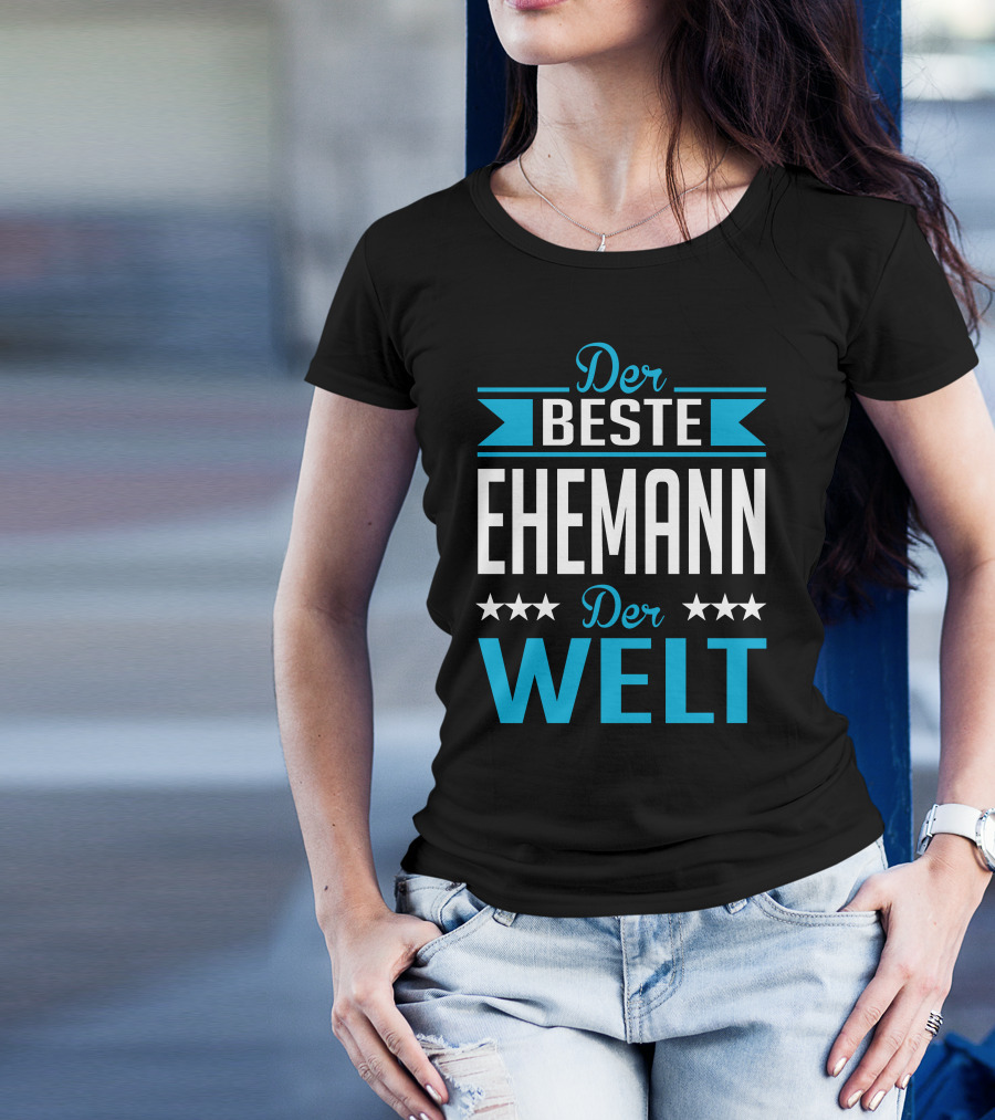 Der Beste Ehemann Der Welt Sterne Banner T-Shirt