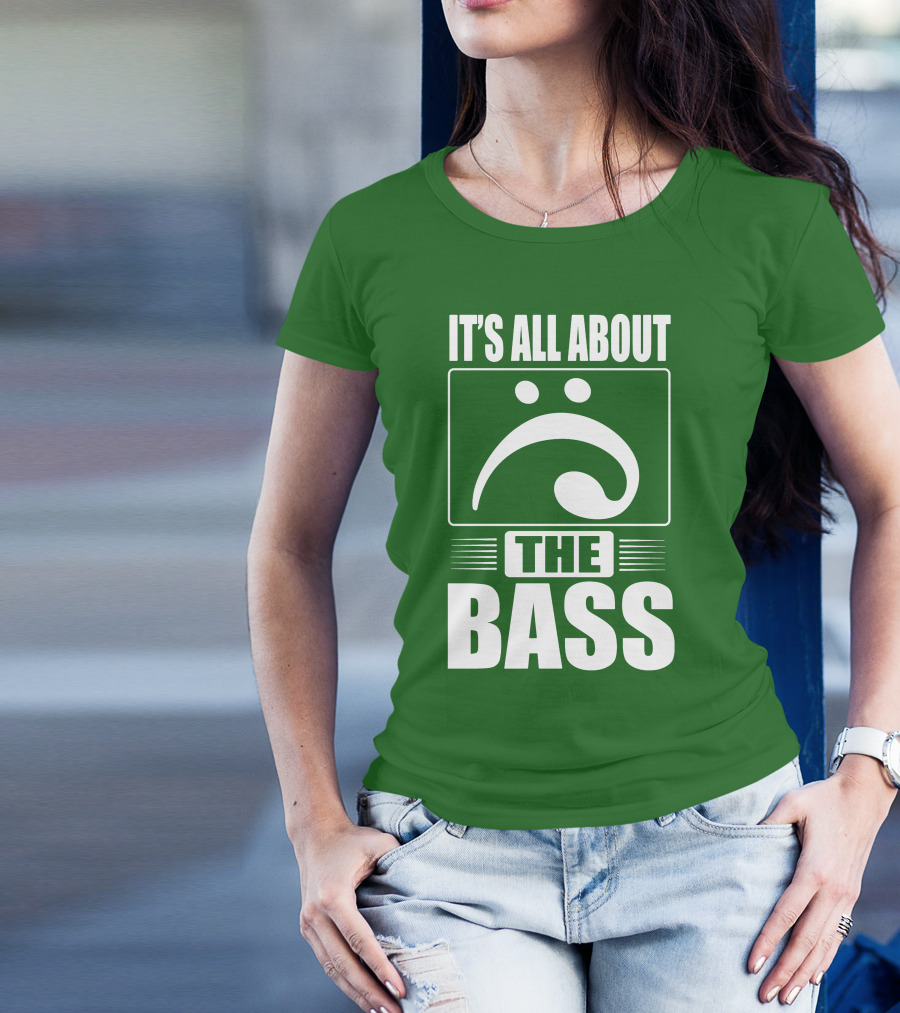It's All About The Bass Clef Symbol Music Note T-Shirt