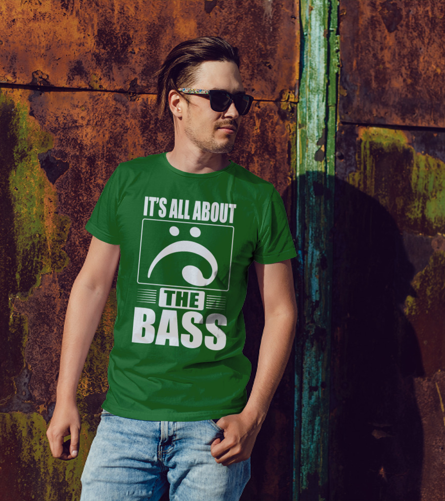 It's All About The Bass Clef Symbol Music Note T-Shirt