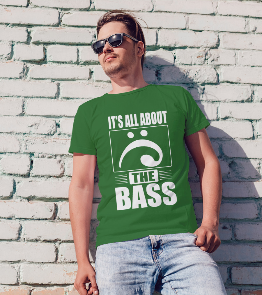 It's All About The Bass Clef Symbol Music Note T-Shirt