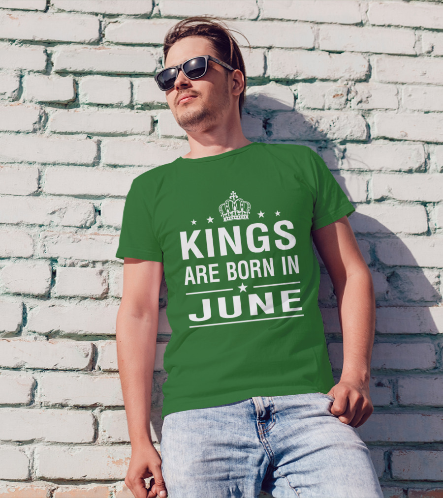 June Kings Birthday Crown Stars T-Shirt