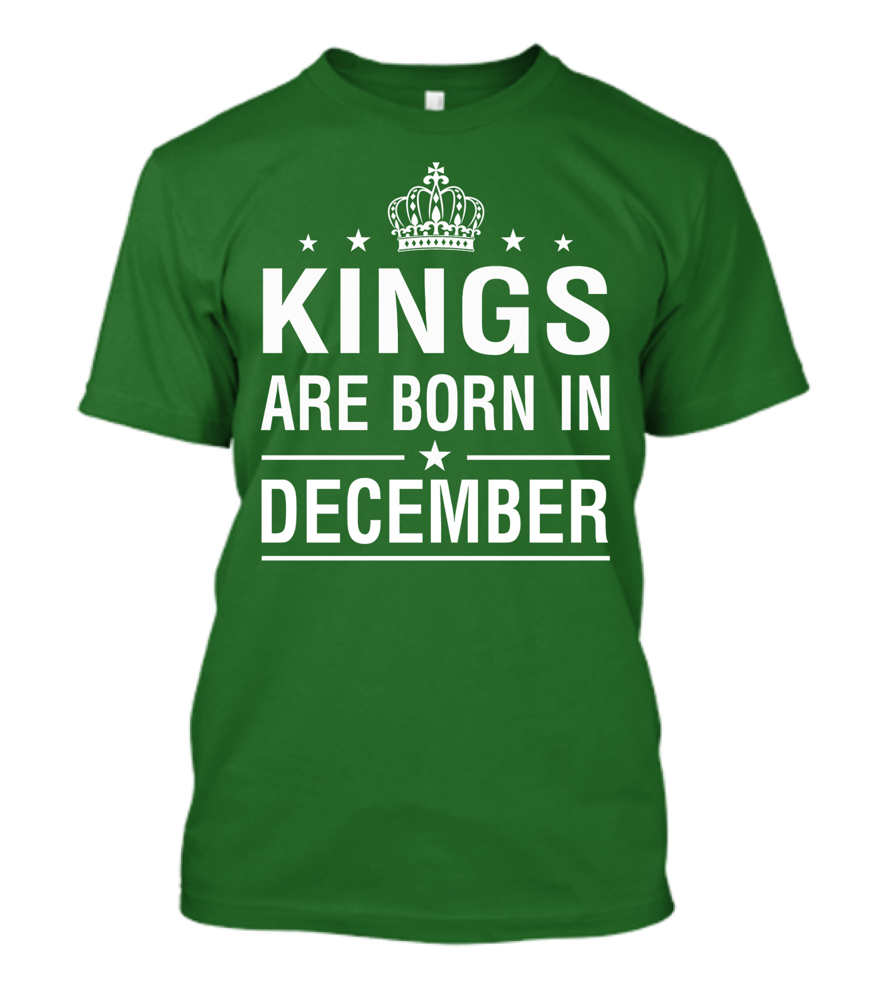 Kings Are Born In December Crown Stars T-Shirt