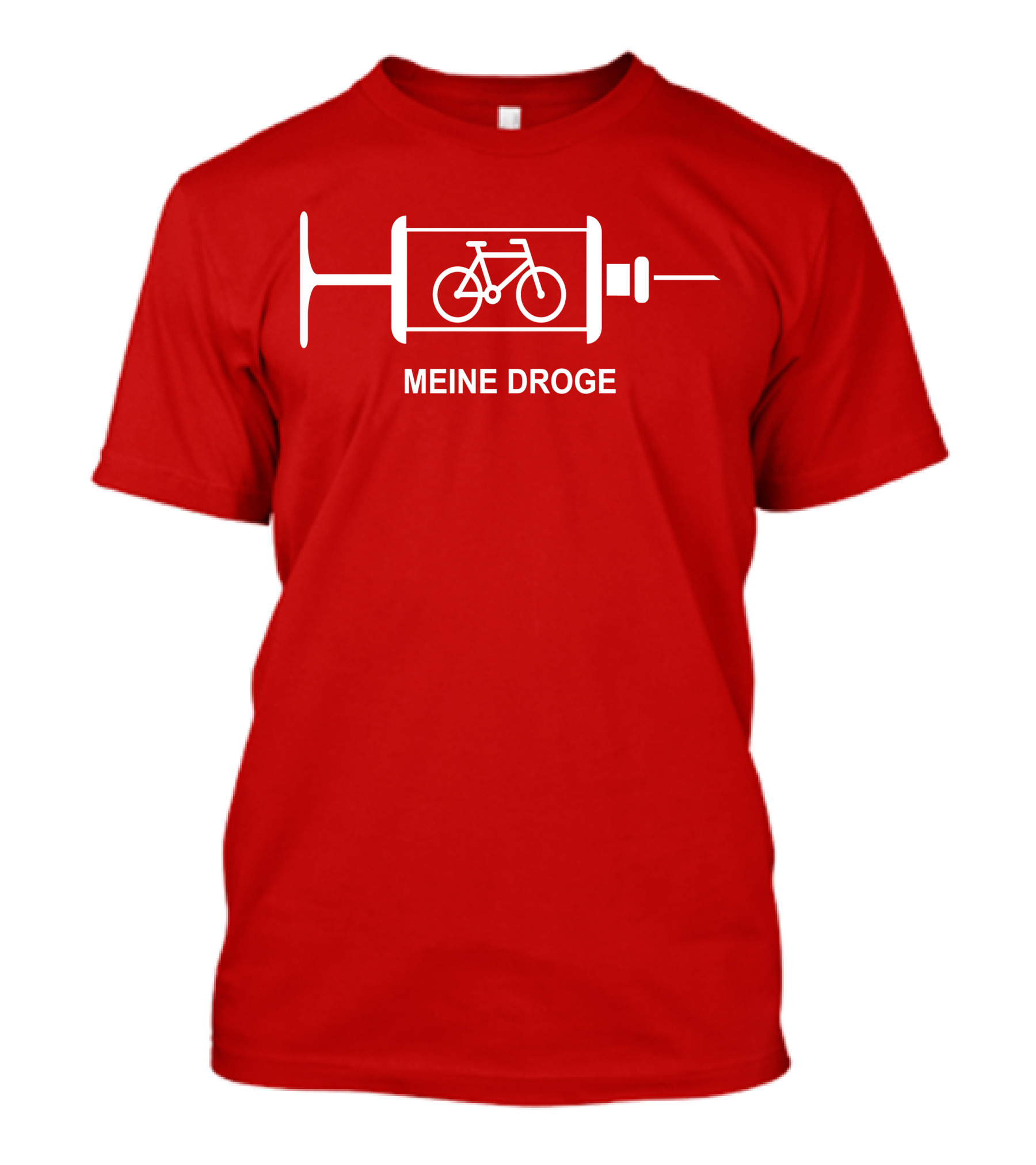 Biken Meine Droge Fahrrad Spritze Konzept T-Shirt