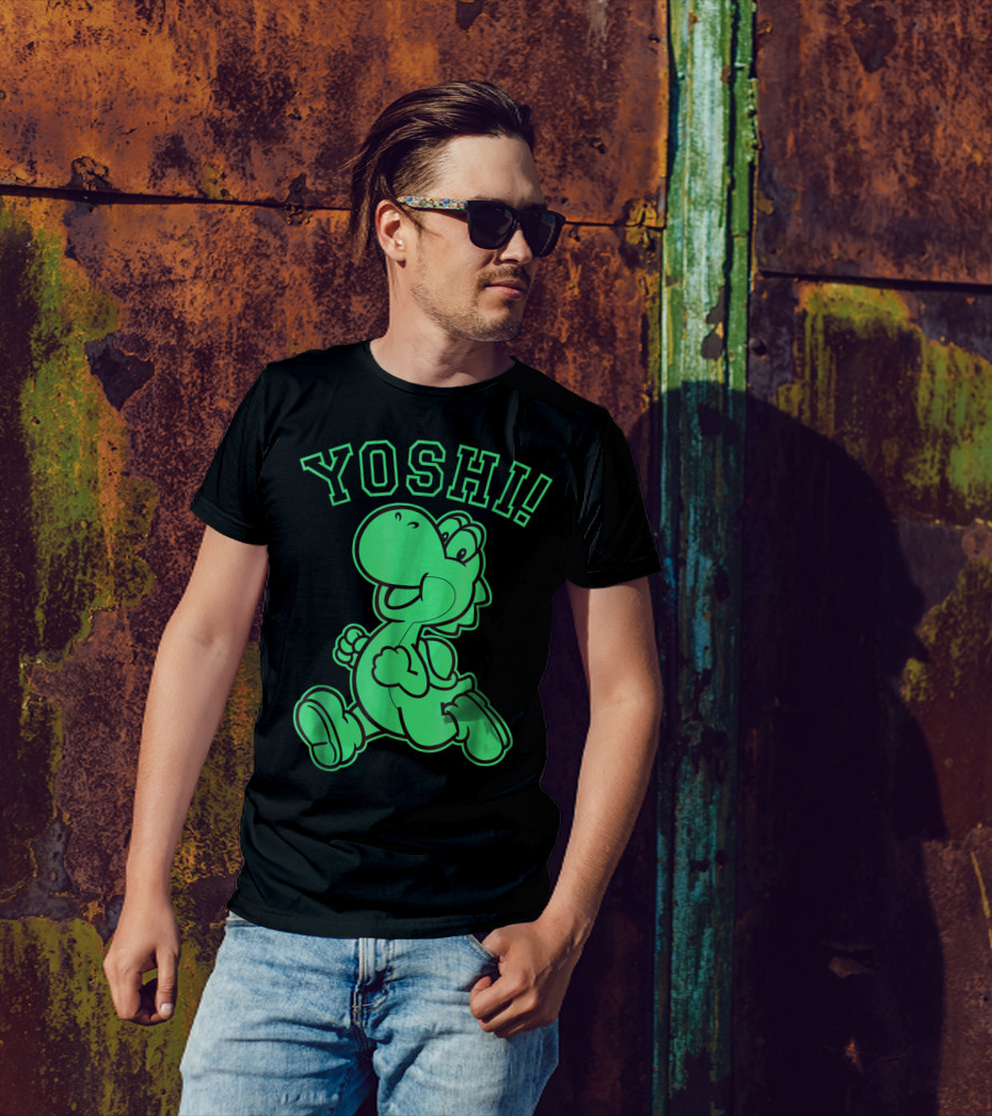 Yoshi Super Mario Green Run T-Shirt