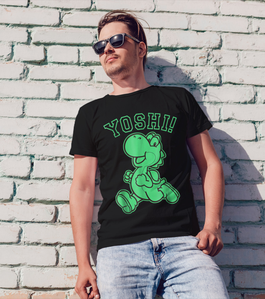 Yoshi Super Mario Green Run T-Shirt