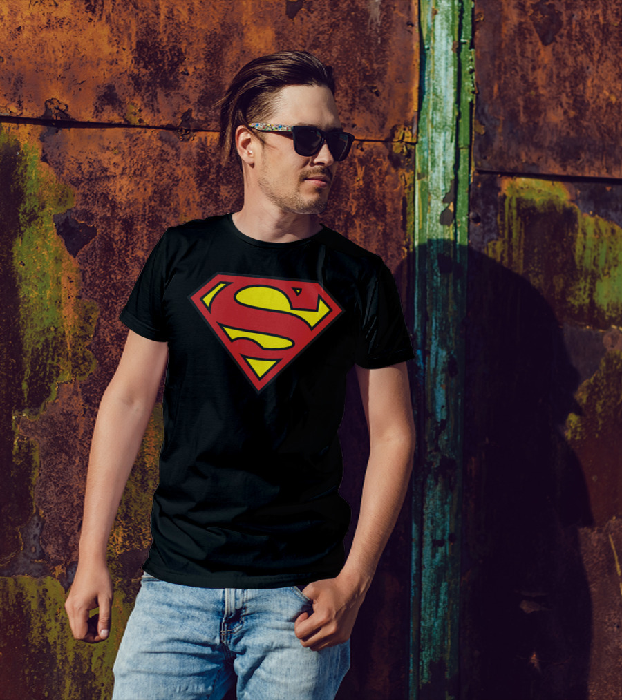 Superman Classic Longsleeve Emblem T-Shirt