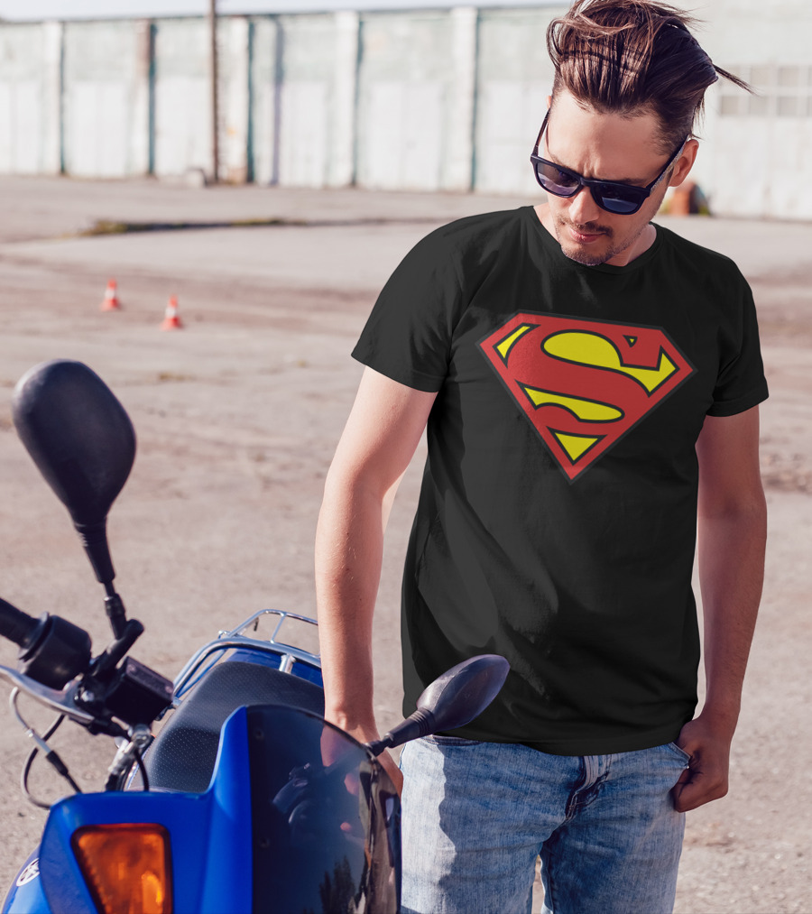 Superman Classic Longsleeve Emblem T-Shirt