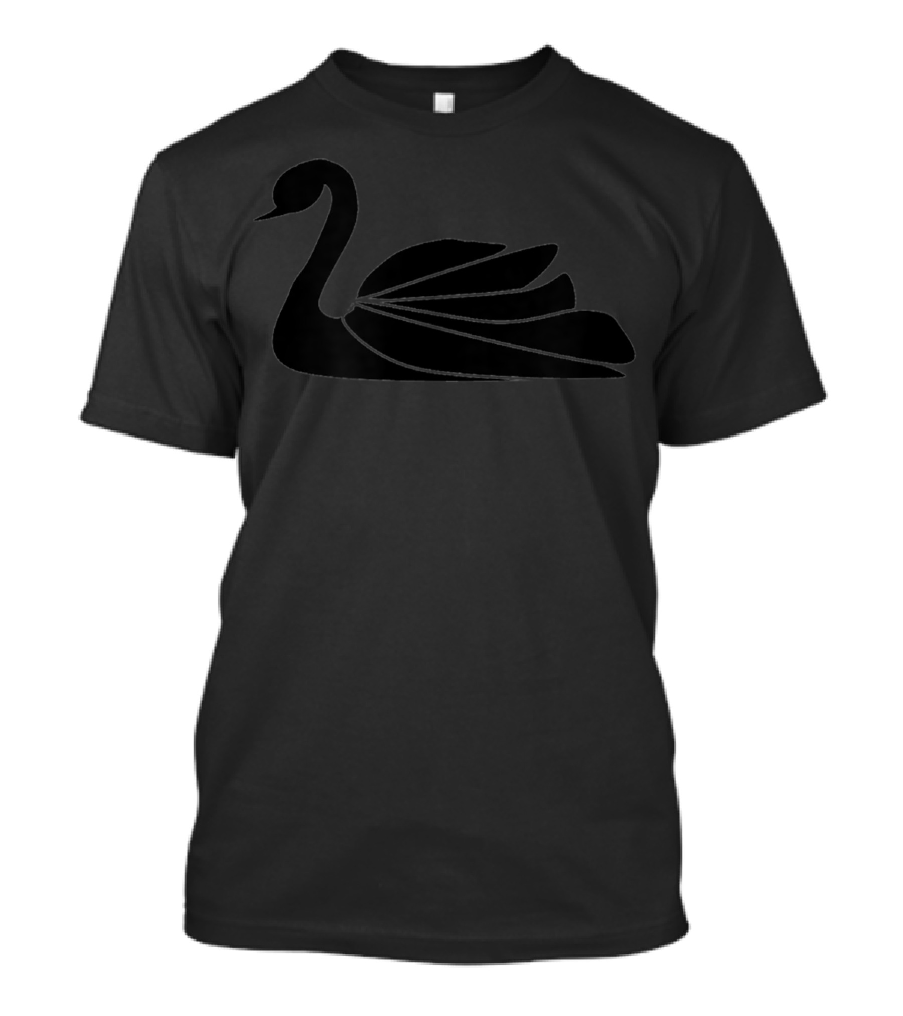 Swan Black Silhouette For Classic Swan Enthusiasts T-Shirt
