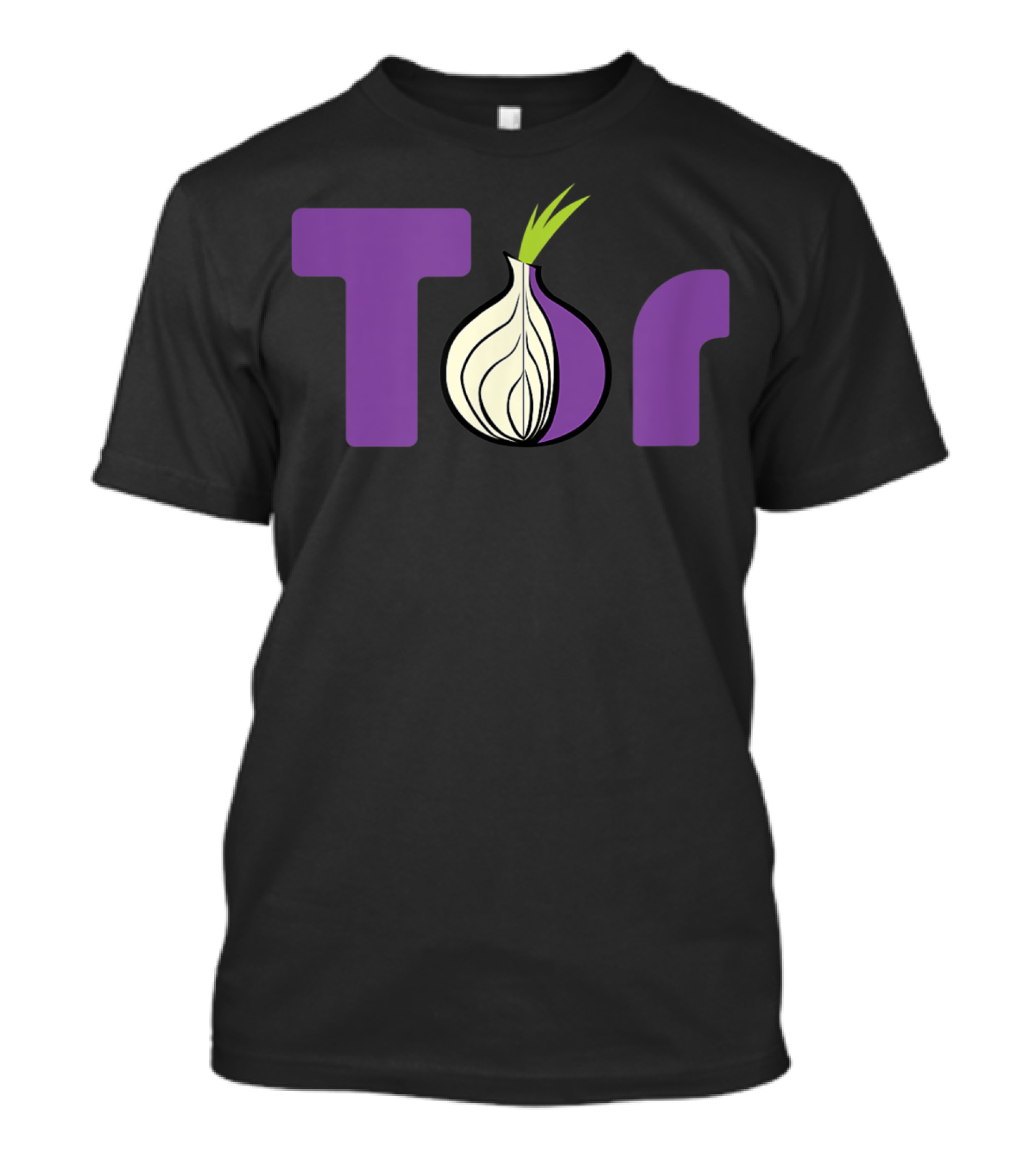 Tor Browser Onion Logo With Purple Letters T-Shirt